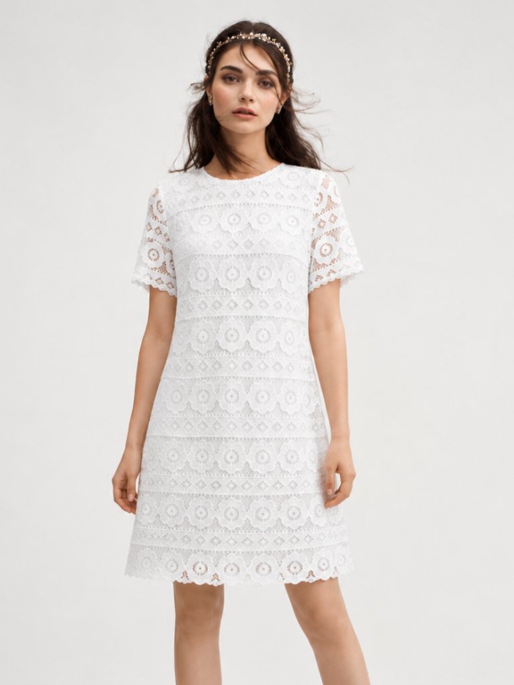 VOW'D: Lace Shift Dress